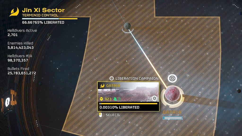 In a twist to a Helldivers 2 Major Order, Gatria became a hotspot