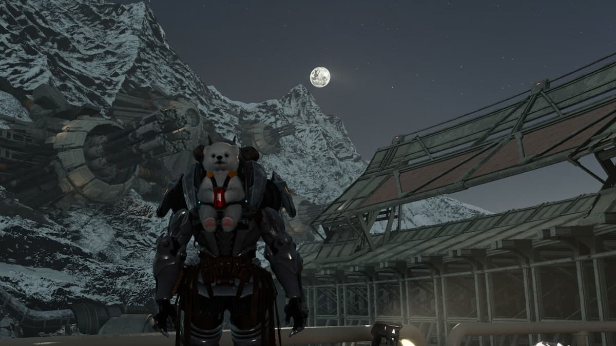 The First Descendant Ajax staring at the moon