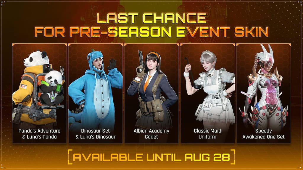 The First Descendant announcement that pre-season skins are leaving the game