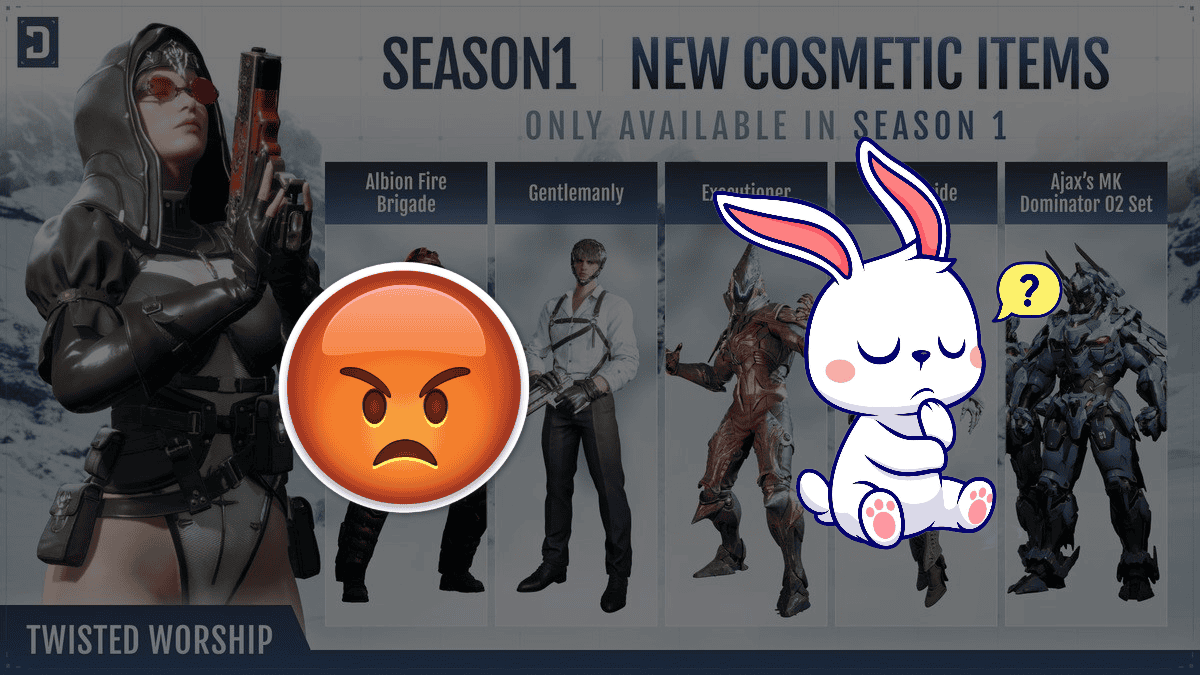 The First Descendant image of new events skins with a bunny and an angry face