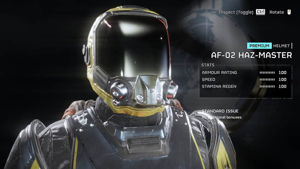 Image of the Haz-Master helmet in Helldivers 2.