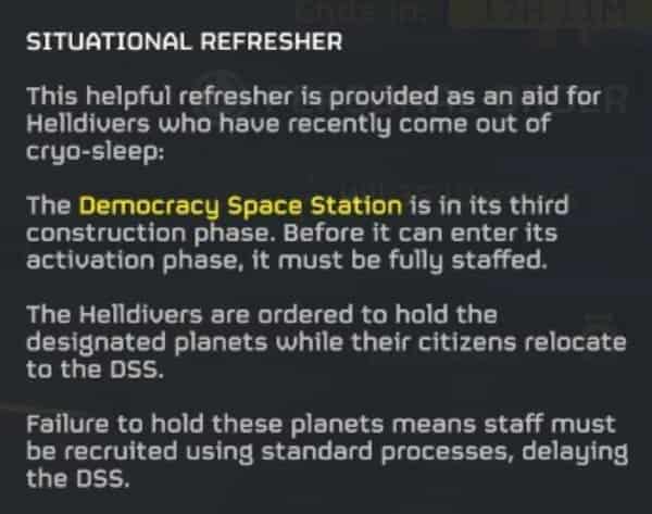 A DSS Situational Refresher in Helldivers 2.