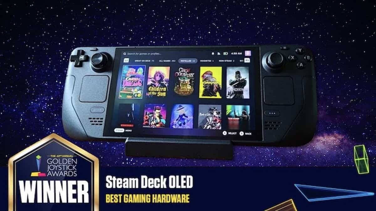 Steam Deck Oled won the Golden Joystick!