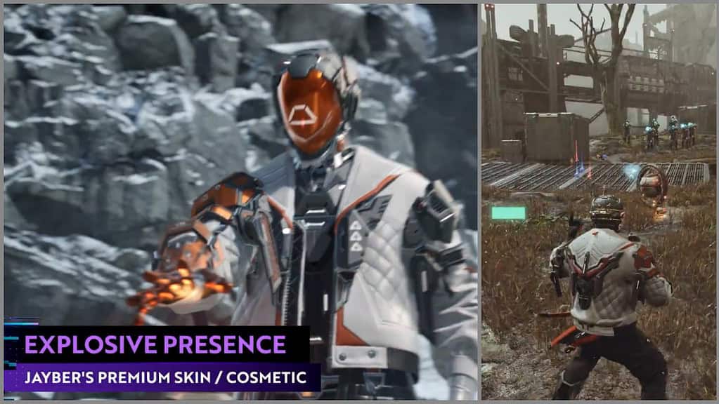 The First Descendant Hayber in the Season 2 explosive presence skin