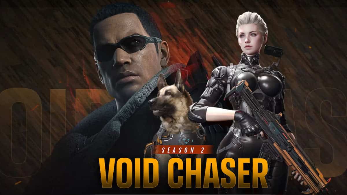 The First Descendant image of Keelan, Fellow and Ines, with Season 2 Void Chaser written