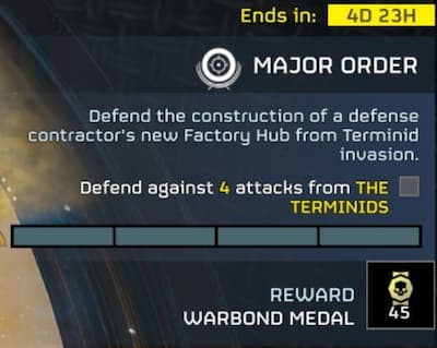 The latest Major Order in Helldivers 2.