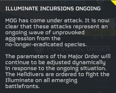 A Major Order update in Helldivers 2