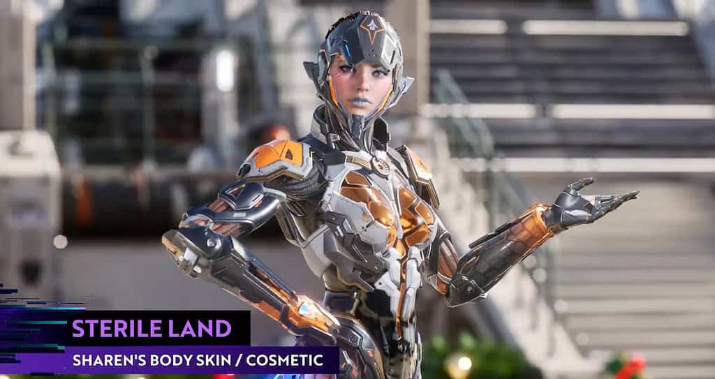 The First Descendant Sharen in the new Sterile Land skin