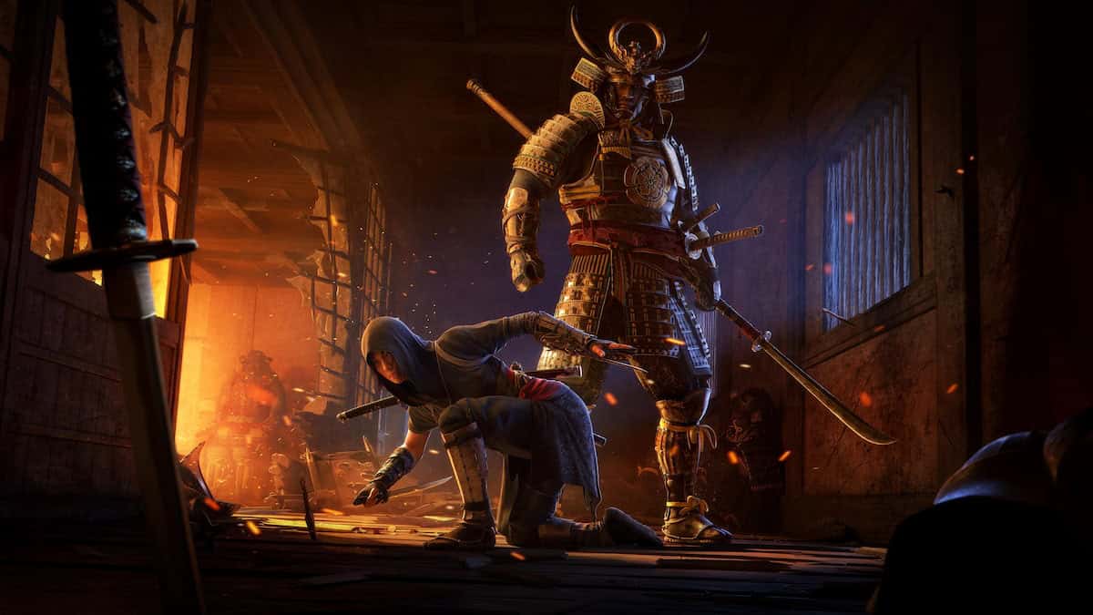 Assassin’s Creed Shadows trailer promo image showing Yasuke and Naoe