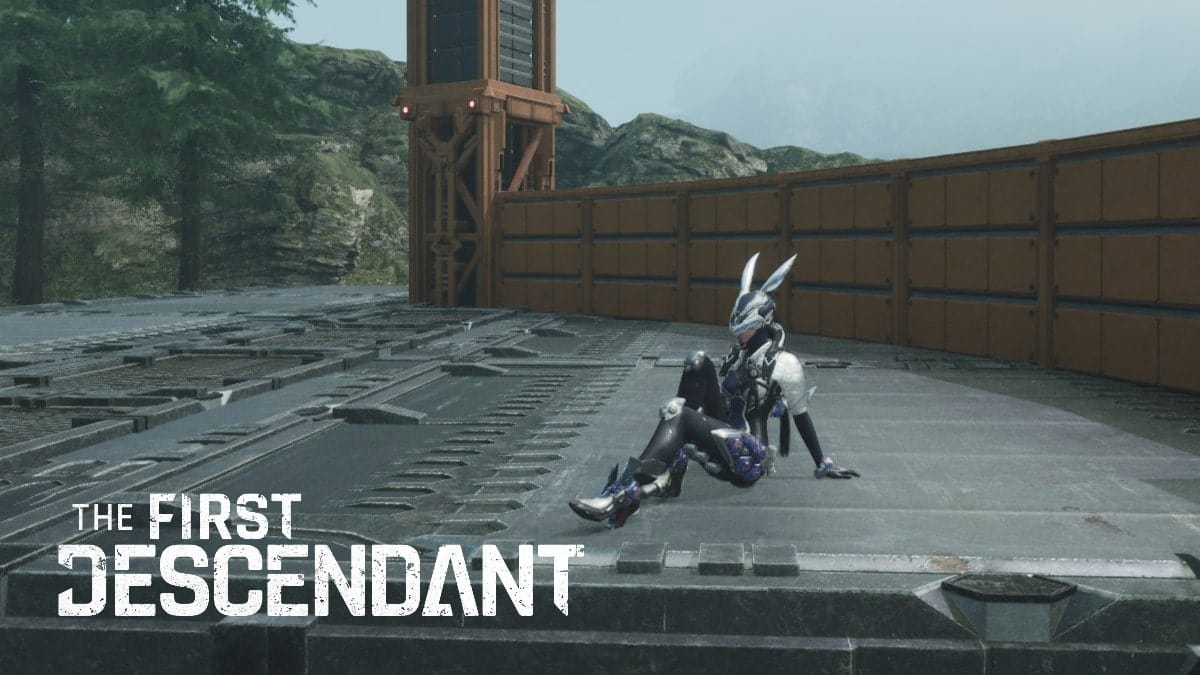 The First Descendant Bunny sitting in empty Outposts