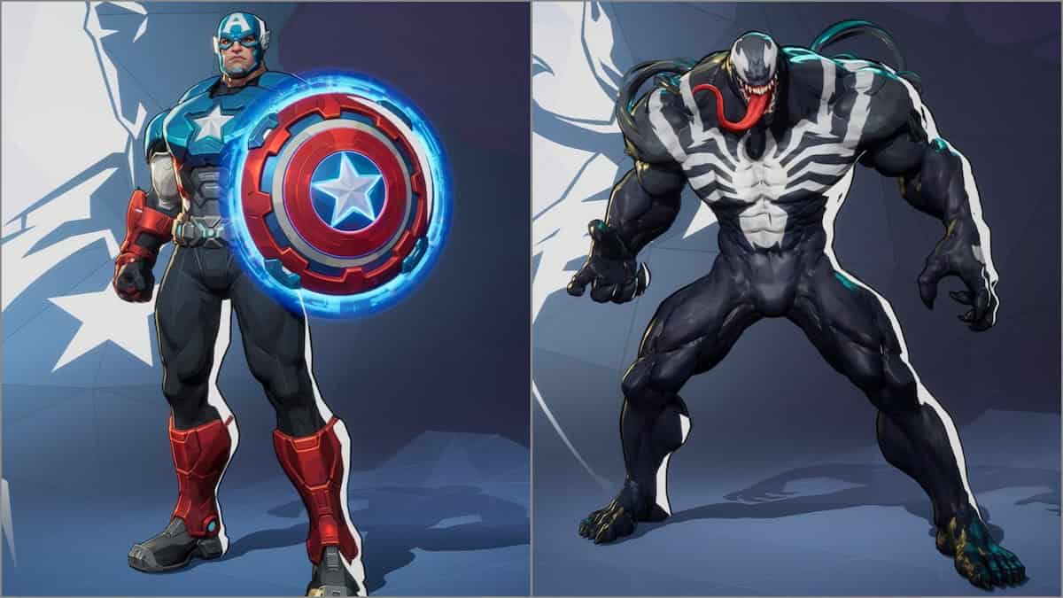 Marvel Rivals image of tank: Captain America and Venom