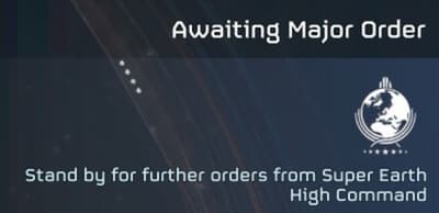 Awaiting Major Order in Helldivers 2.